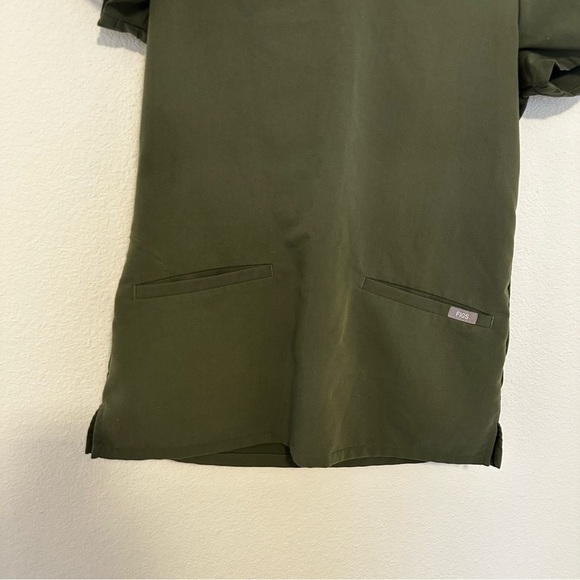Figs Moss Green Set Yola Pants Pockets Casma Top Short Sleeves Size XXS Women’s - Picture 8 of 12